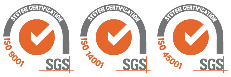 SYSTEM CERTIFICATION: ISO 9001 - ISO 14001 - ISO 45001
